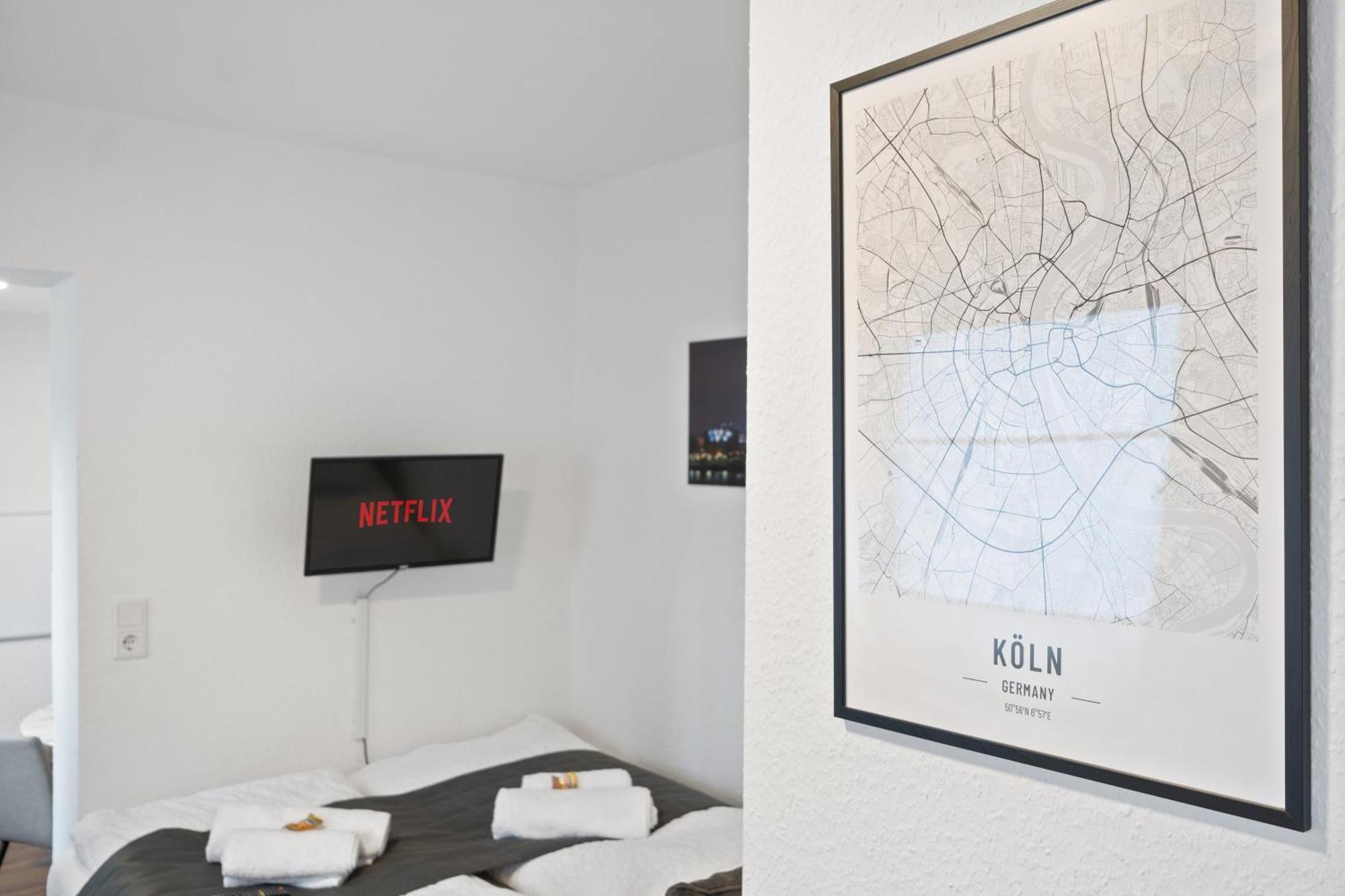 Modernes Apartement Am Rhein In Ruhiger Lage Keulen Buitenkant foto